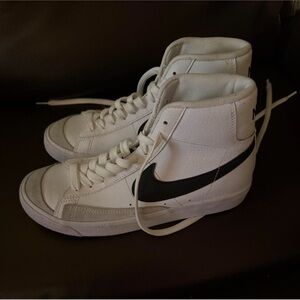Nike High-Top Sneakers in White and Black